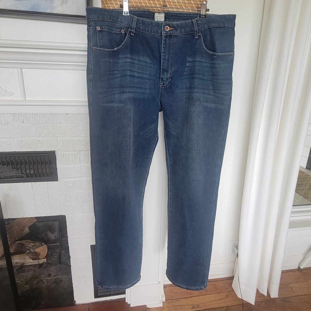 Weatherproof Vintage Regular Fleece Lined Denim Jeans Men's Fit Size 42x32